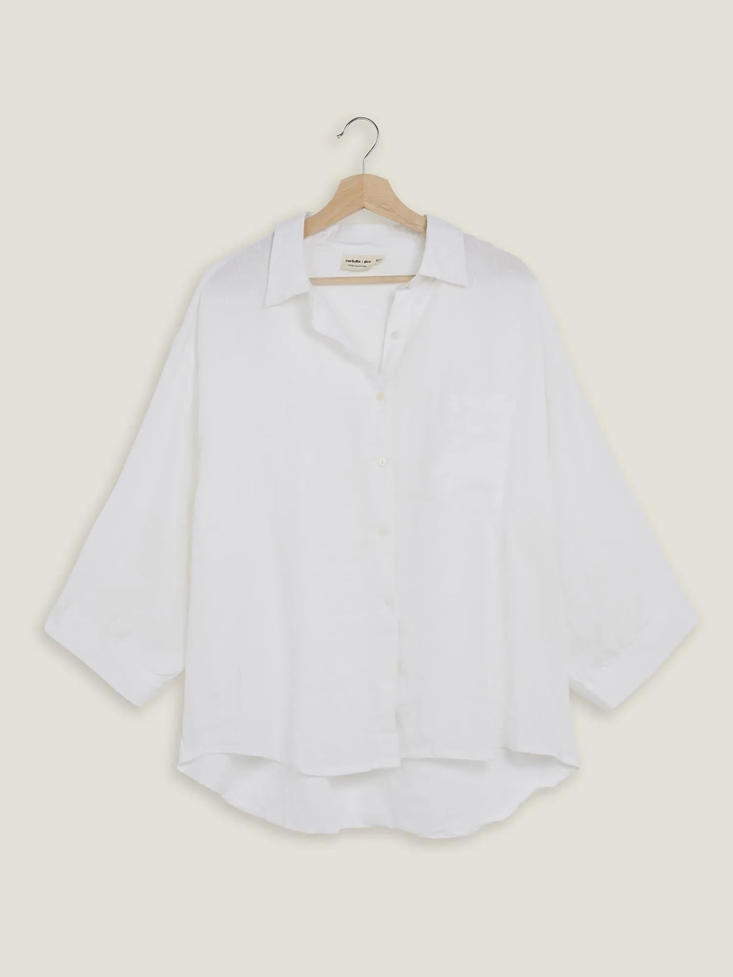 100% Linen shirt in White