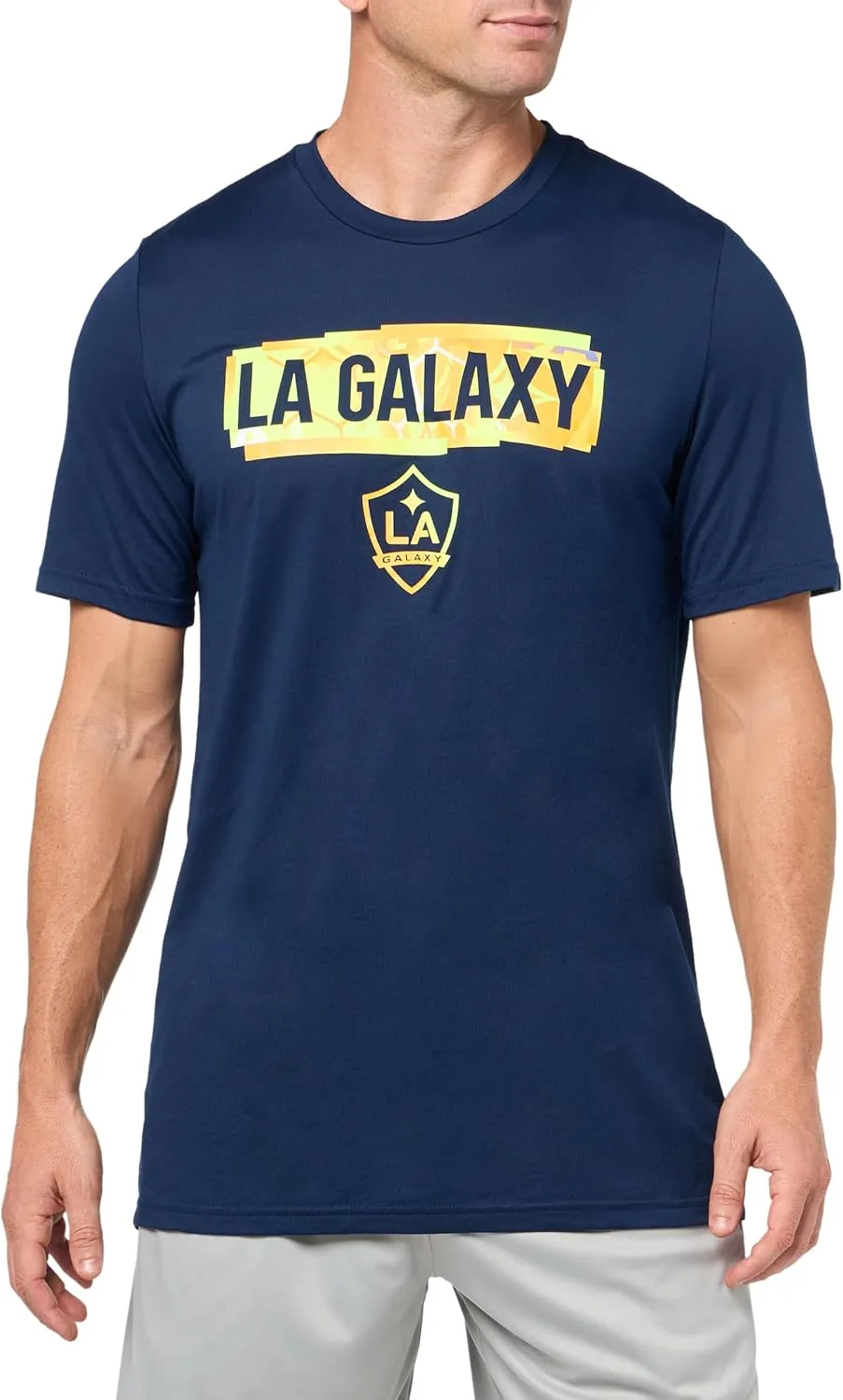 adidas Men's La Galaxy MLS Short Sleeve T-Shirt