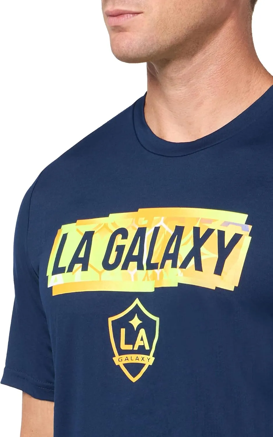 adidas Men's La Galaxy MLS Short Sleeve T-Shirt