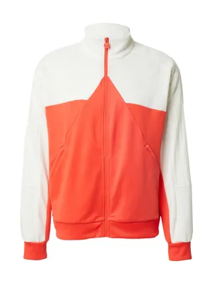 Adidas Tiro Zip Sports Sweatshirt, Dark Orange