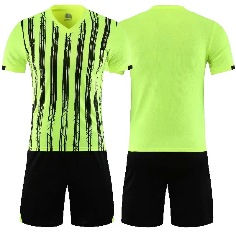 Adults Kids Soccer Football Custom Jersey Shorts Team Uniform Set