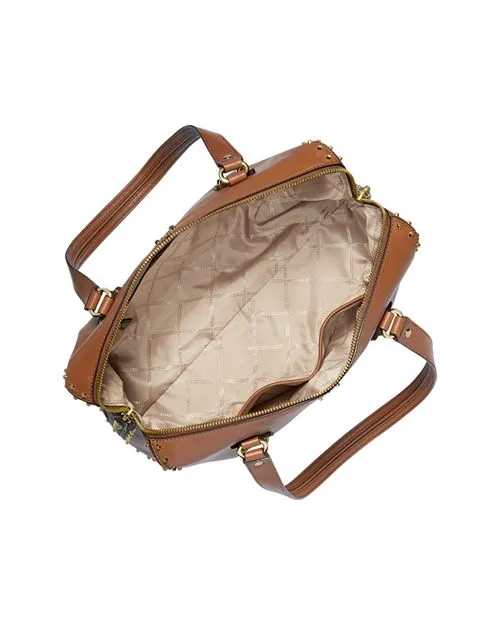 Astor Michael Kors Large Leather Crossbody Bag, Brown