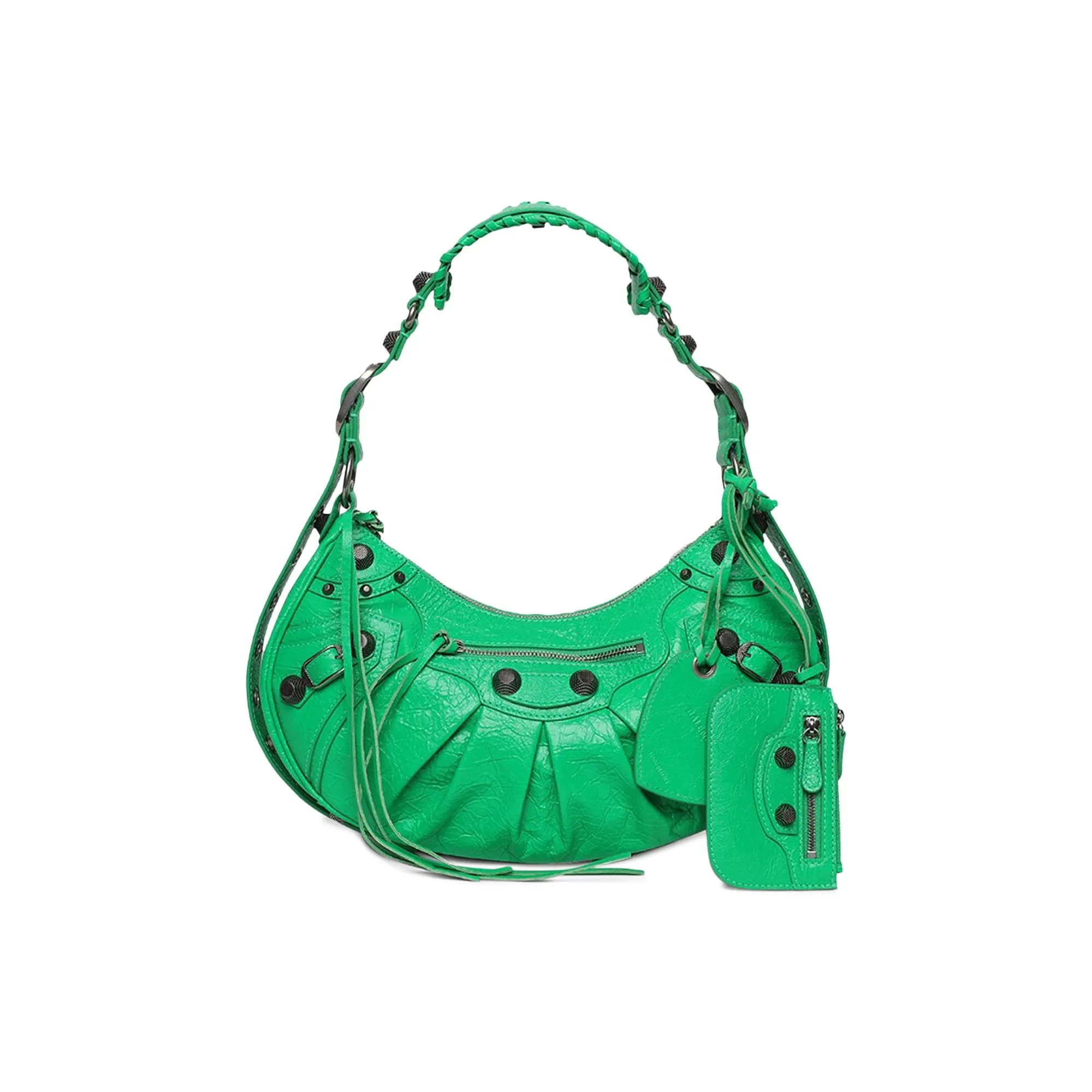 Balenciaga Le Cagole Small Shoulder Bag, Bright Green
