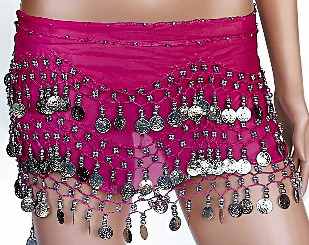 Belly Dance Plus Size Hip Scarves Costume Sash Skirts