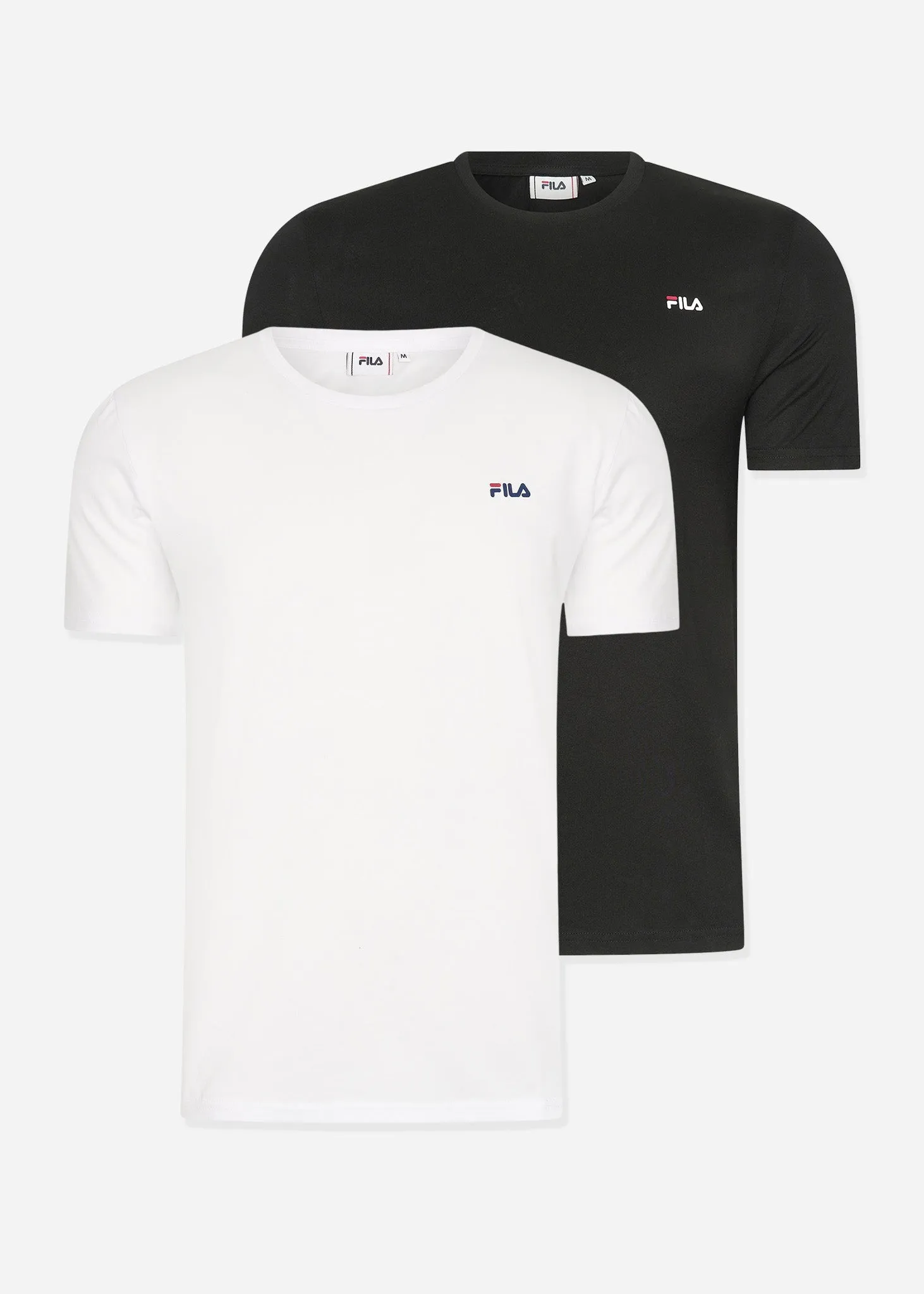 Brod tee 2 pack - black bright white