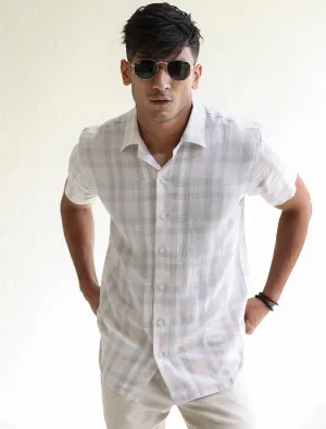 CHECKERED LINEN SHIRT