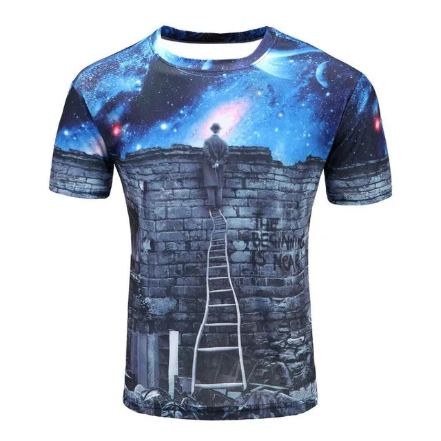 Colorful 3D Printed High Quality Tees #ladder1