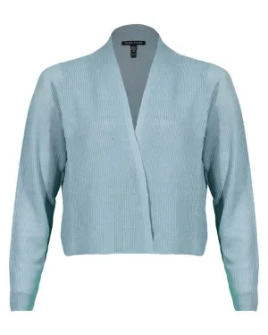 Eileen Fisher Organic Linen Cotton Airy Tuck Cropped Cardigan