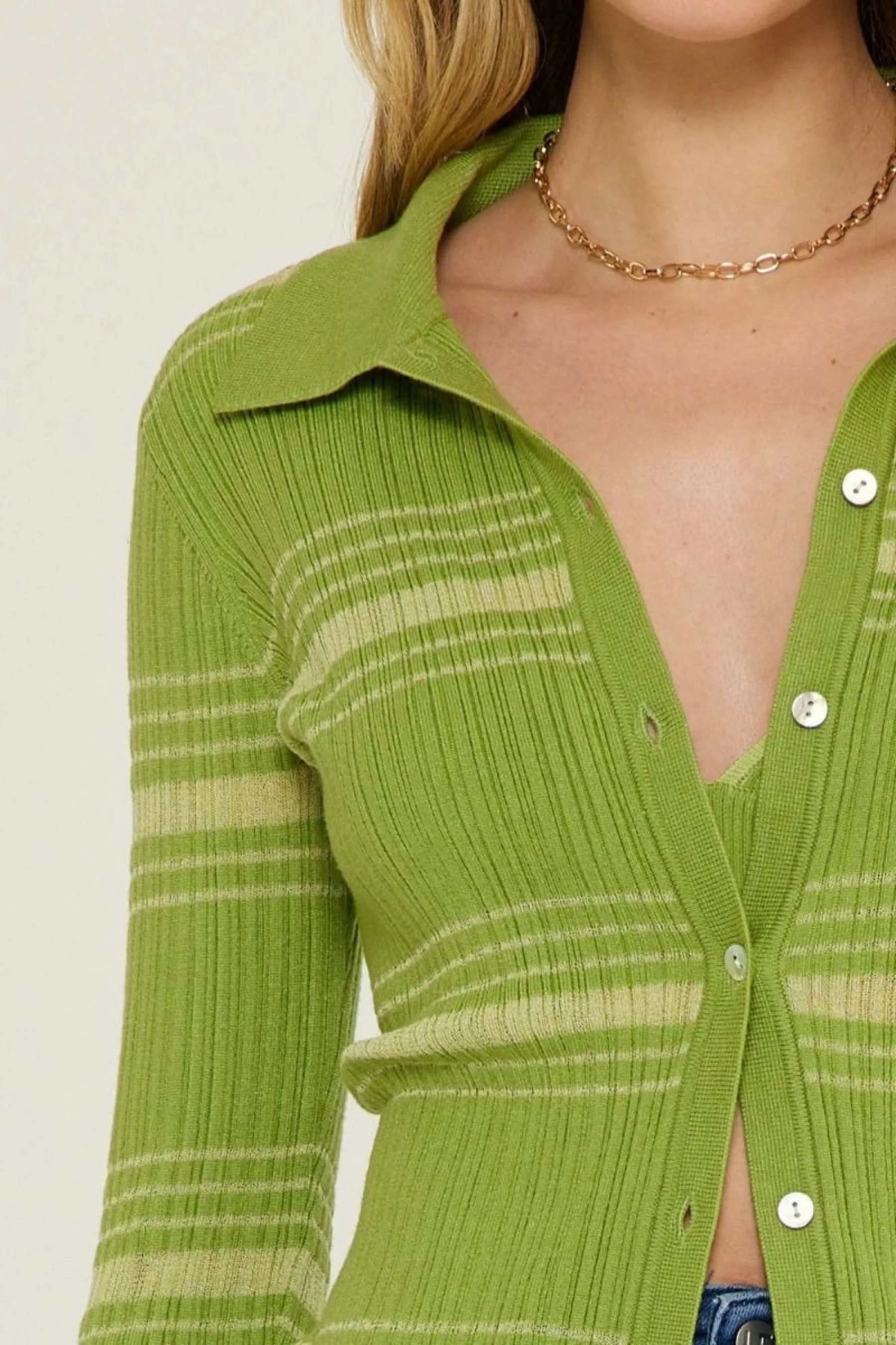 Fern Striped Cardigan