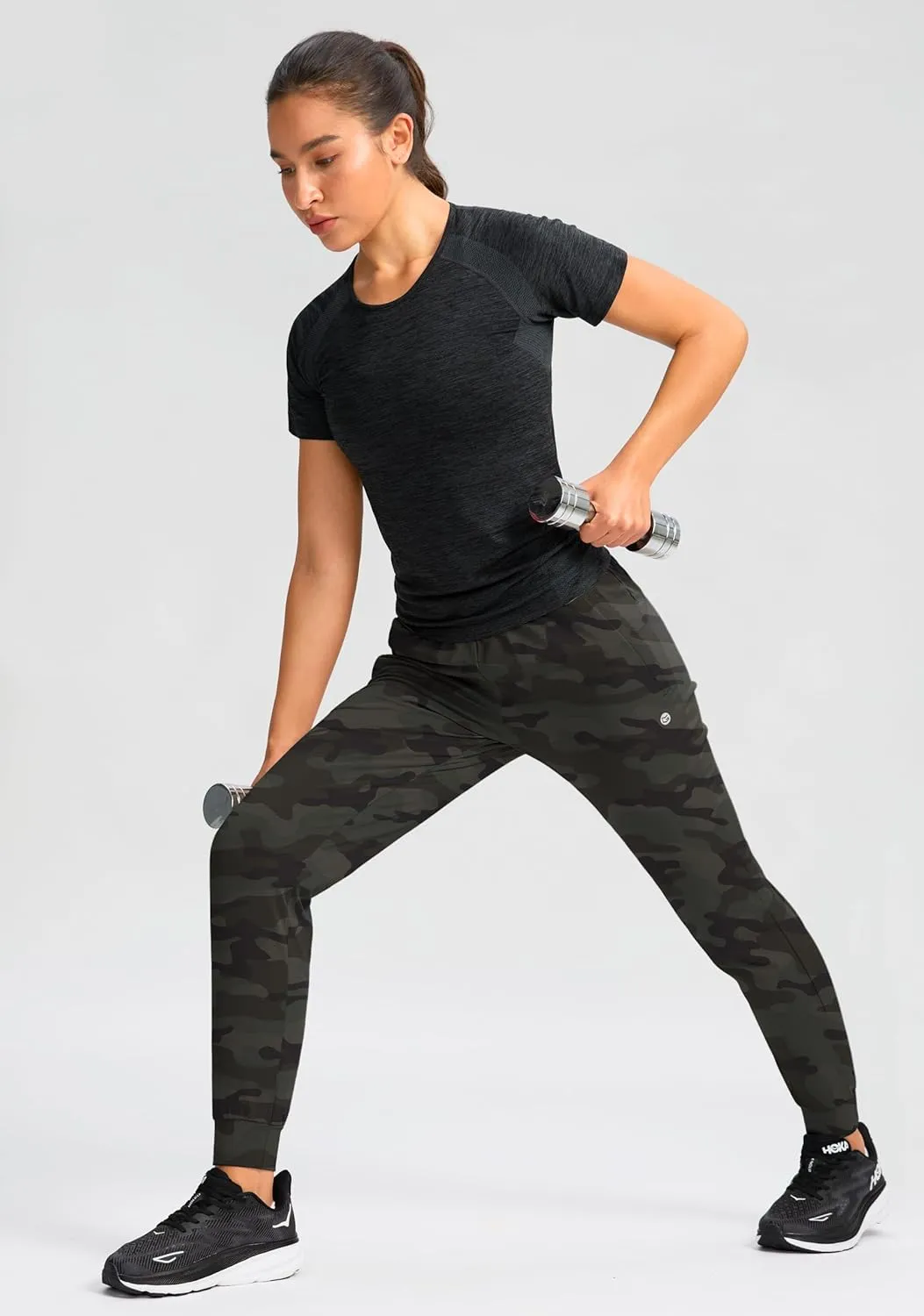 G Gradual Women's Joggers Pants with Zipper Pockets Tapered Running Sweatpants for Women Lounge, Jogging