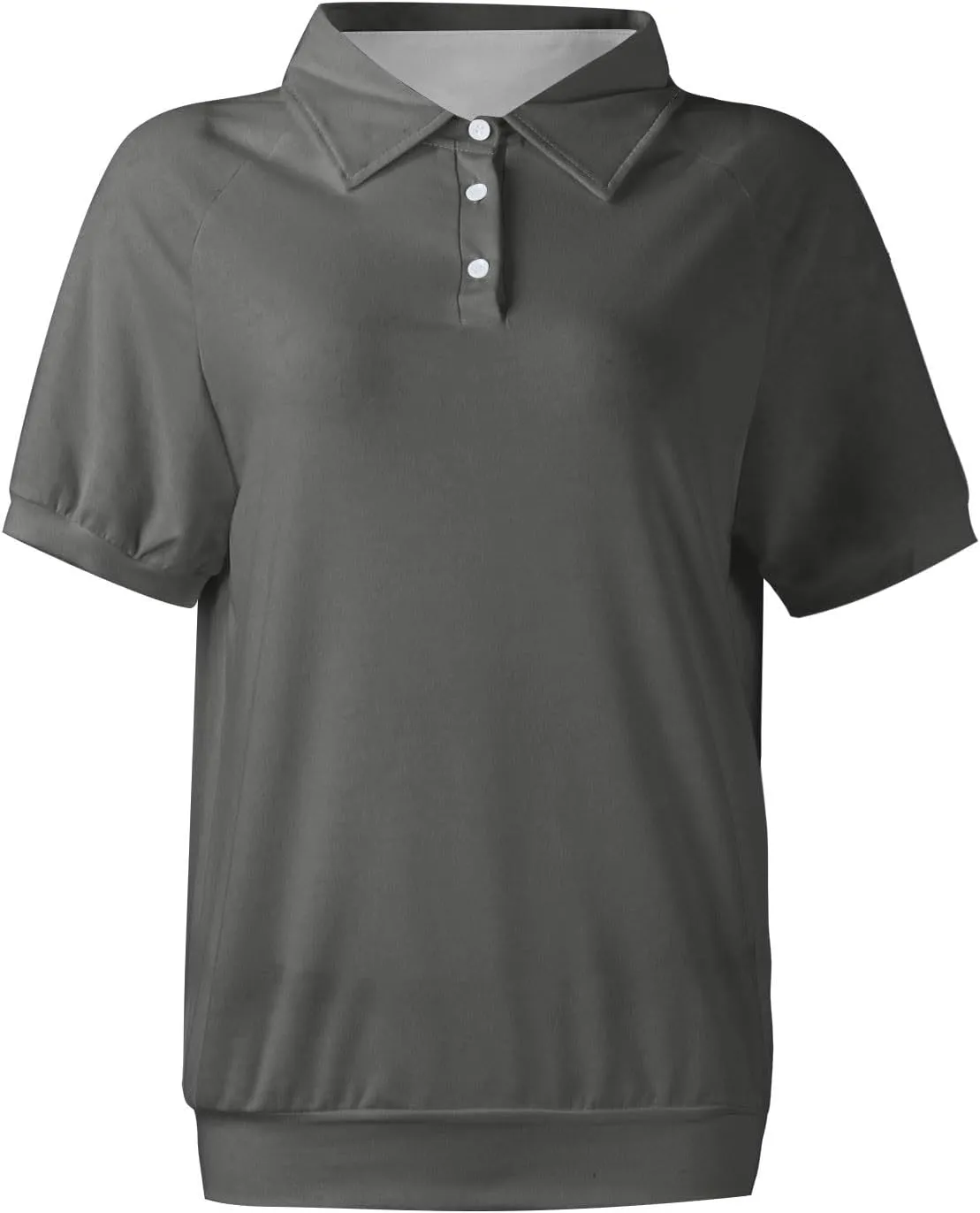 Golf Polo Shirts for Women 2025 Summer Short Sleeve Button Down Blouse Plus Size Dressy Casual Work Tops