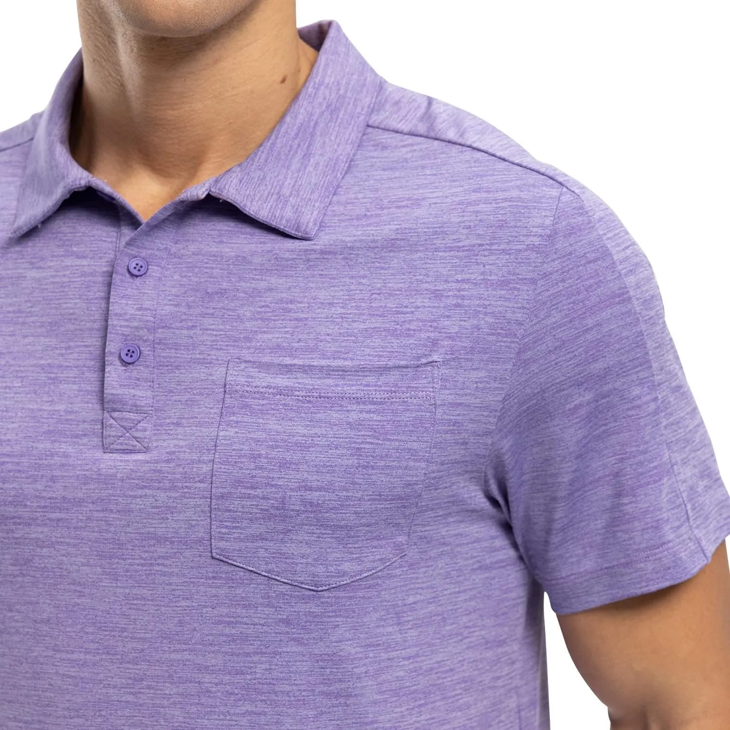 Gopune Men's Polo Shirts Short Sleeve Dry Fit Casual Sports Golf Collared Shirts with Pocket