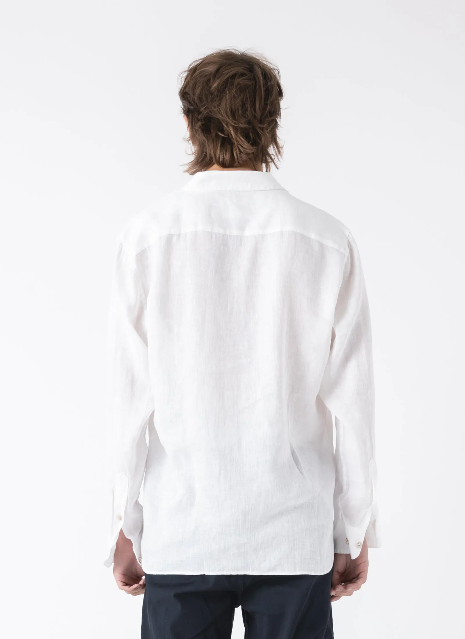 Holiday Linen LS Shirt White
