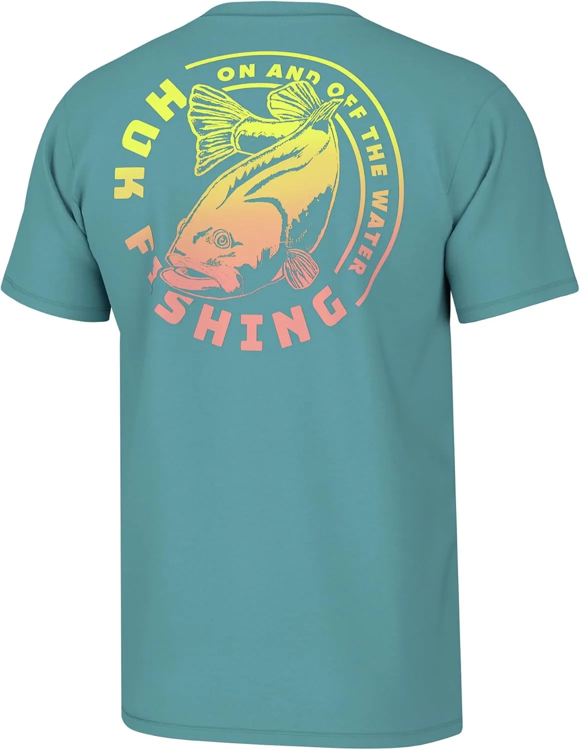 HUK Men's Fishing Graphic Tee, Performance Short Sleeve, Quick-Dry