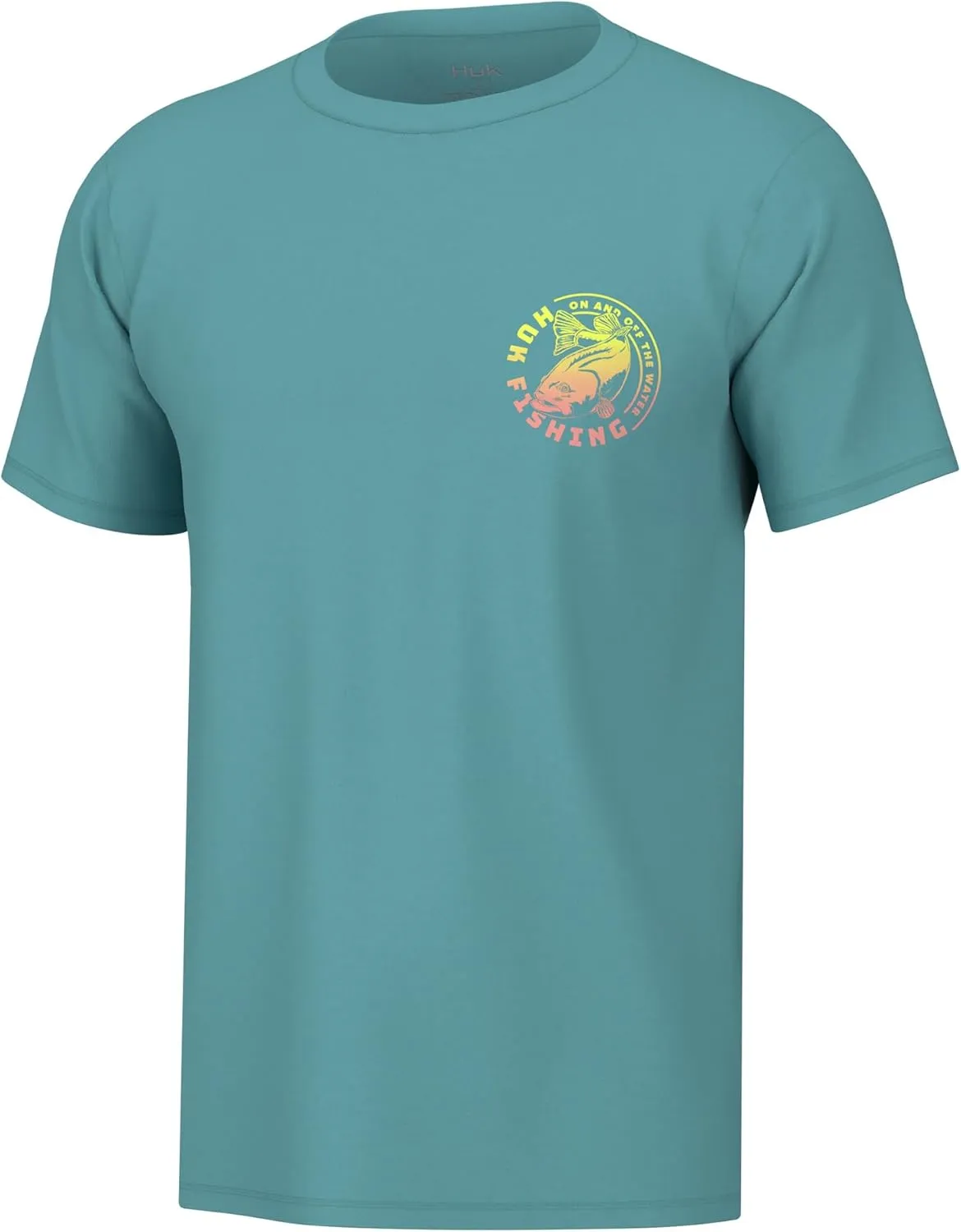 HUK Men's Fishing Graphic Tee, Performance Short Sleeve, Quick-Dry