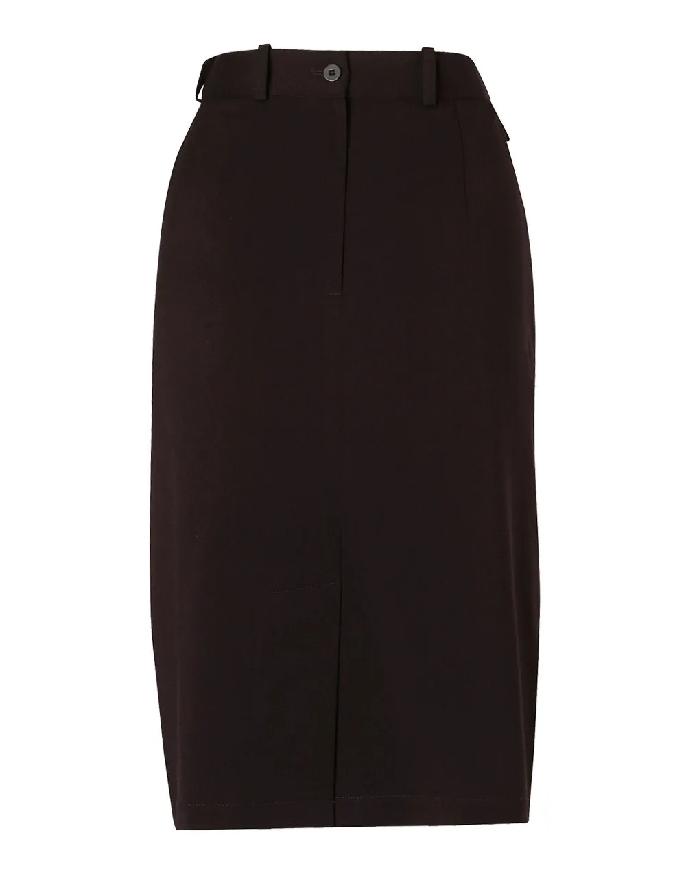 Ladies Poly/Viscose Stretch A-line Utility Lined Skirt- M9478