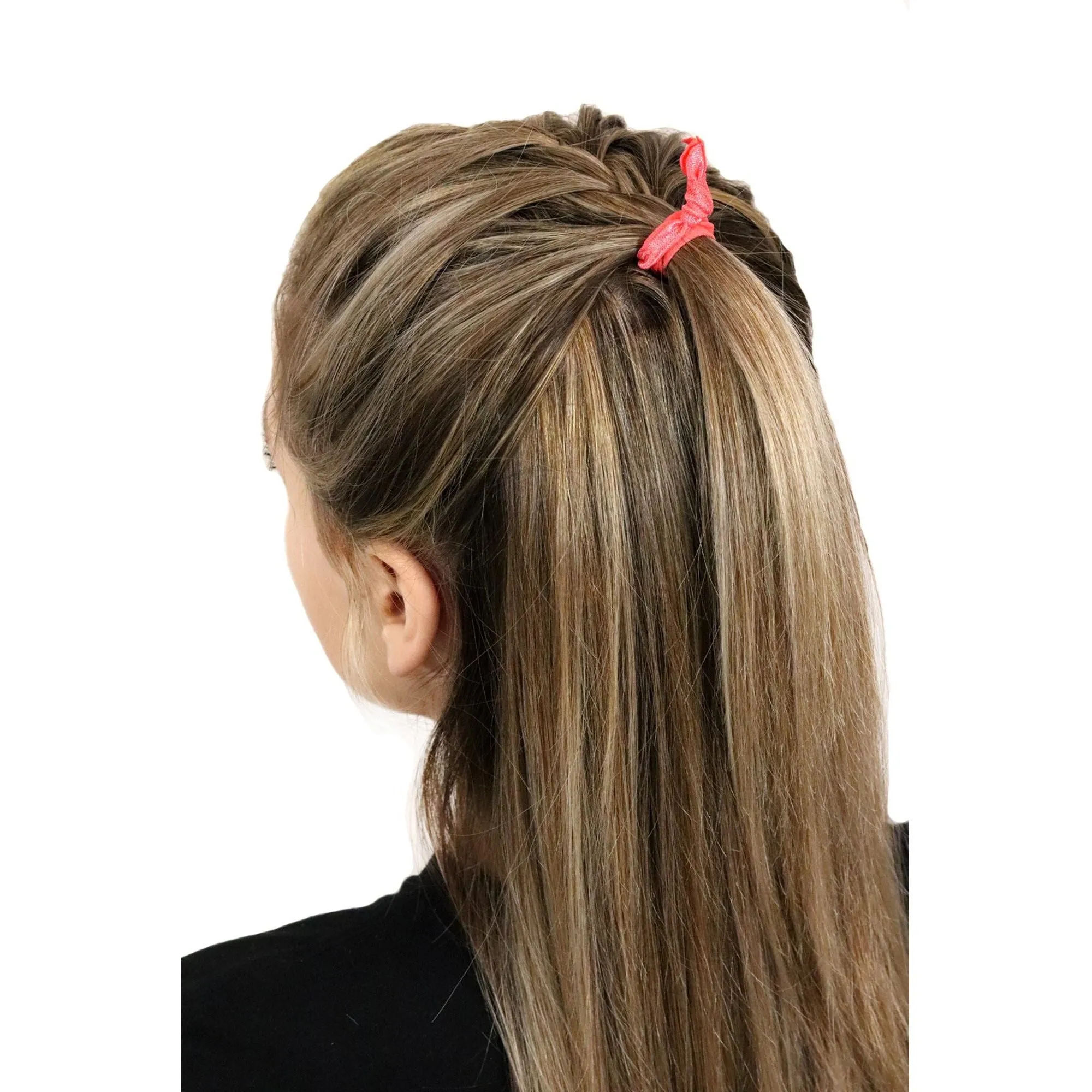 Light Pink Ribbon Hair Ties - 5 Pack
