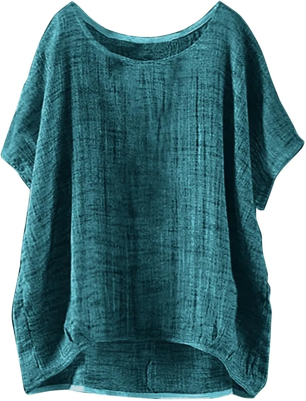 Linen Shirts for Women 2025 Summer Trendy Plus Size Short Sleeve Cute Tops Casual Loose Fit Comfy Blouses