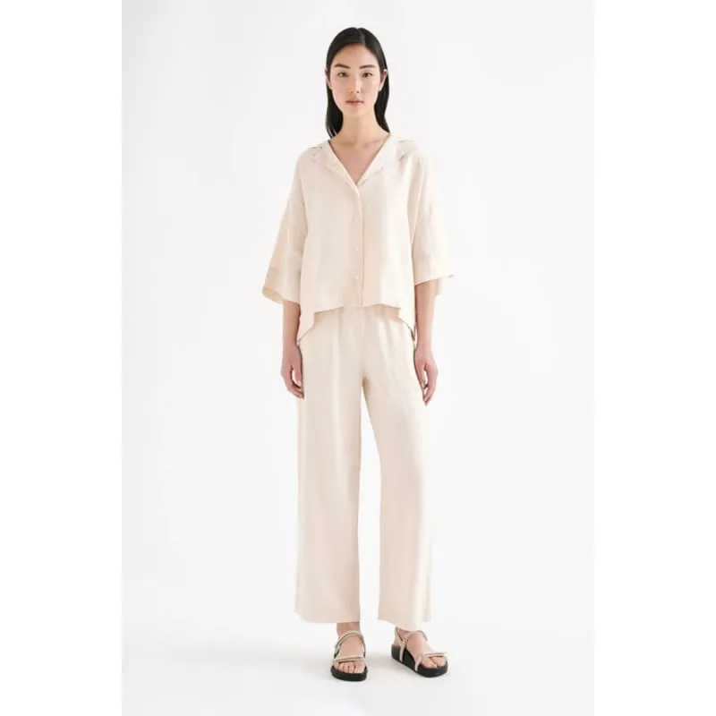 Lounge Linen Shirt| Pannacotta