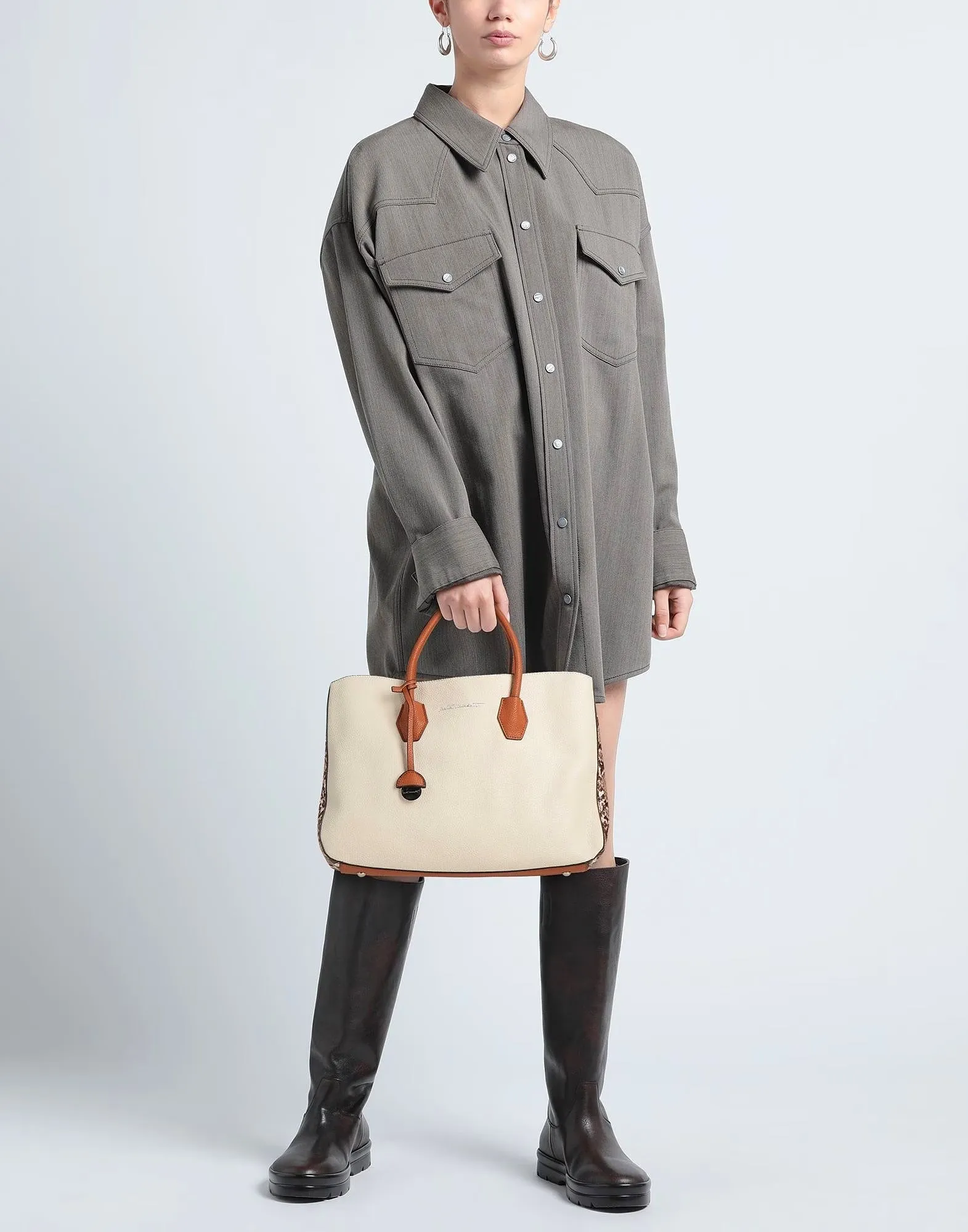 Marta Marzotto tote bag, light beige