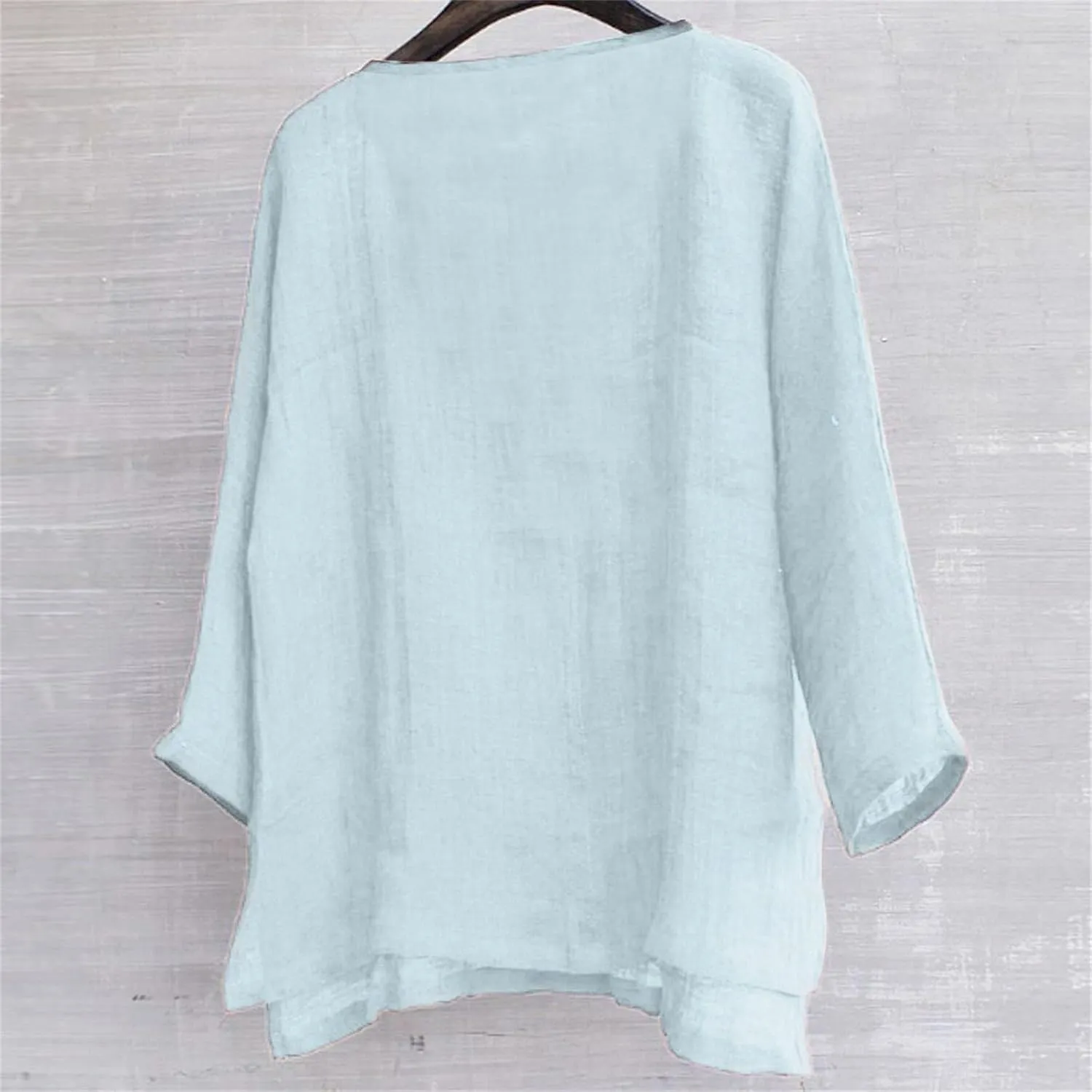 Mens Cotton Linen Henley Shirts Casual Trendy Long Sleeve Lightweight Vacation Tops Summer Beach Wedding Shirts