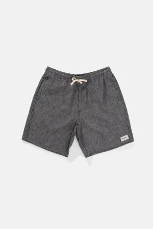 Men's Hickory Linen Jam - Indigo