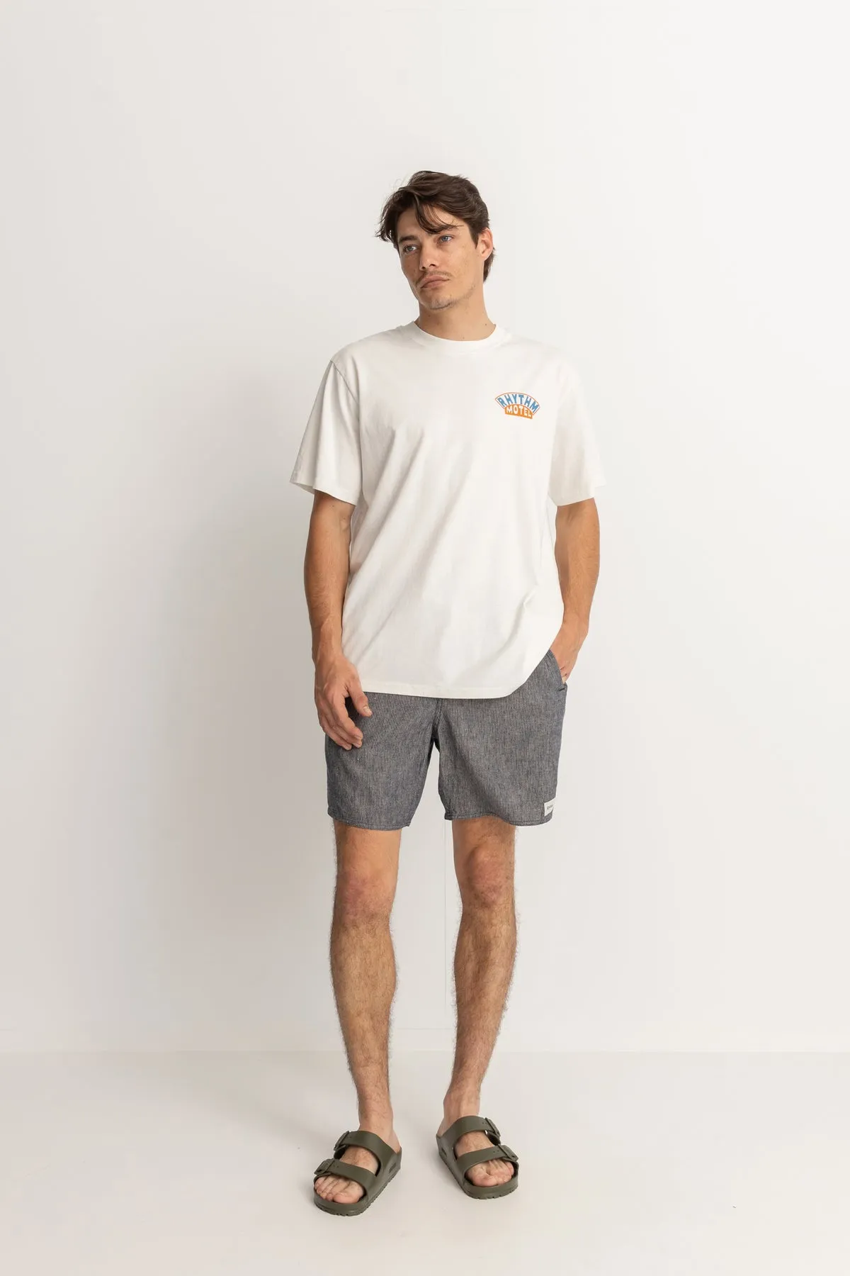 Men's Hickory Linen Jam - Indigo