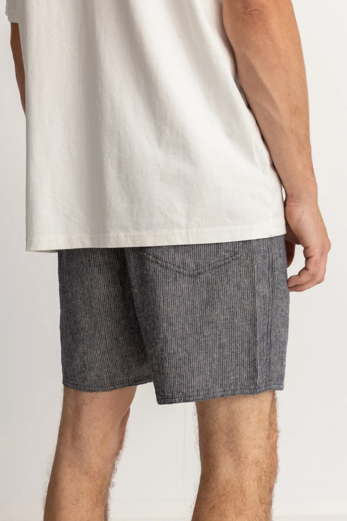 Men's Hickory Linen Jam - Indigo