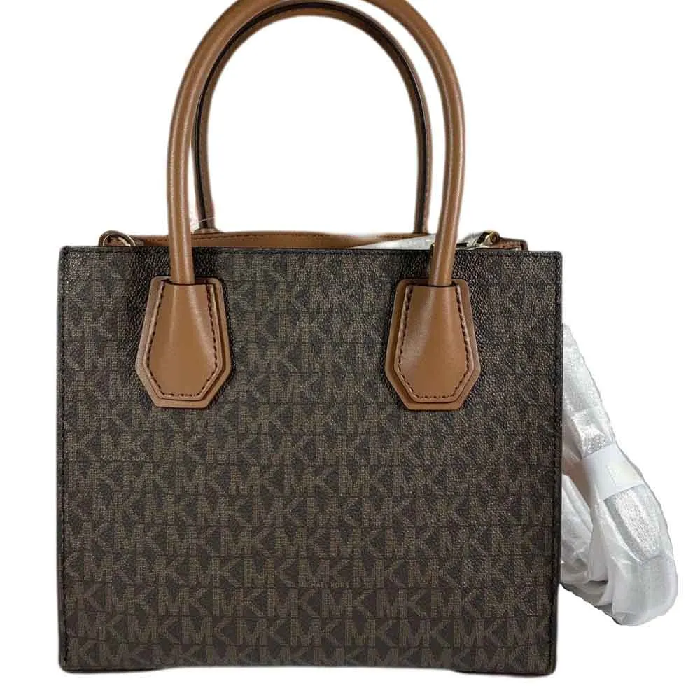 Michael Kors Mercer Leather Tote Bag, Brown