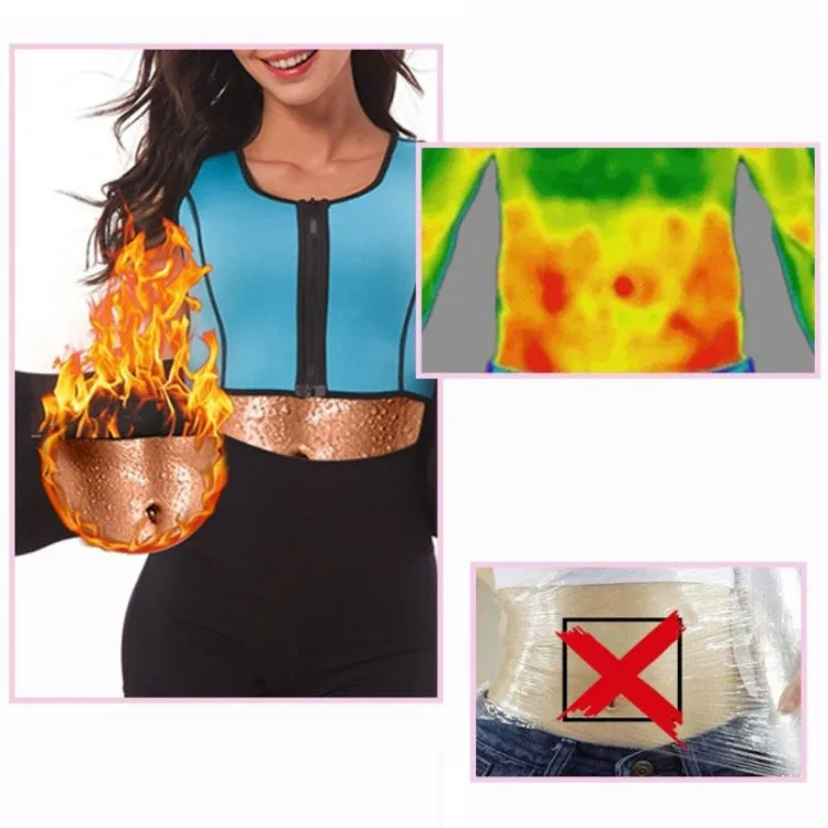 Neoprene Corset Yoga Vest Sweat Suit Postpartum Belly Belt, Size:L(Rose Red)