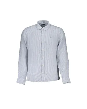 North Sails Men's Blue Linen Shirt - M