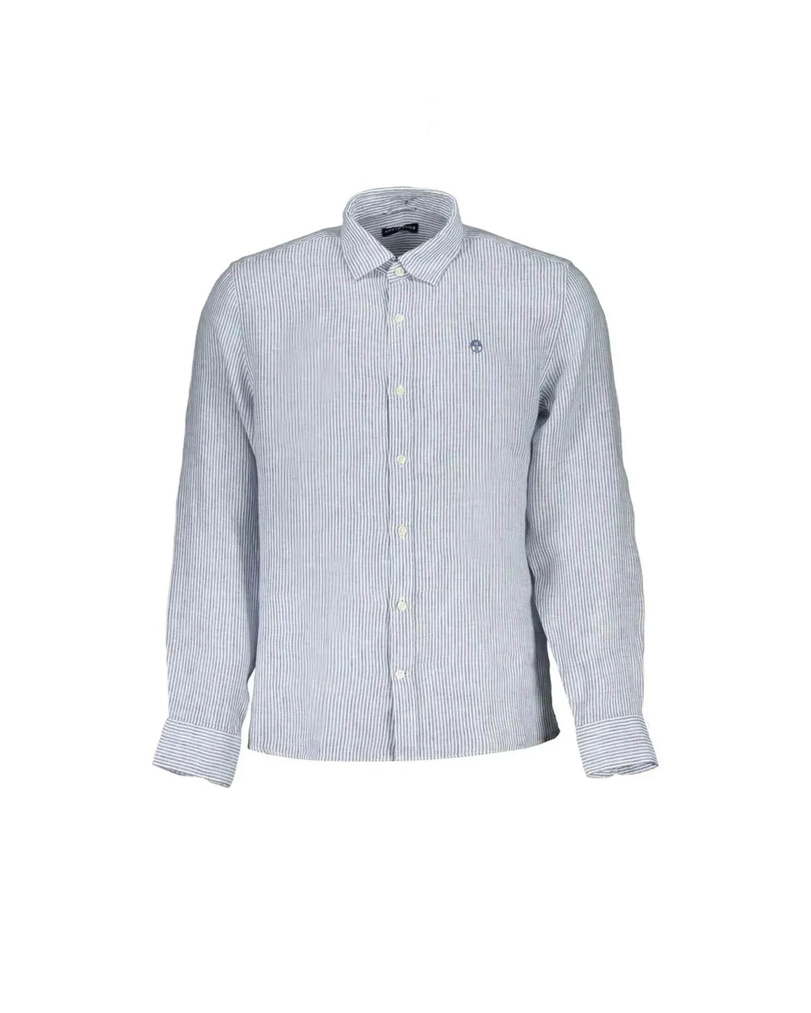 North Sails Men's Blue Linen Shirt - M