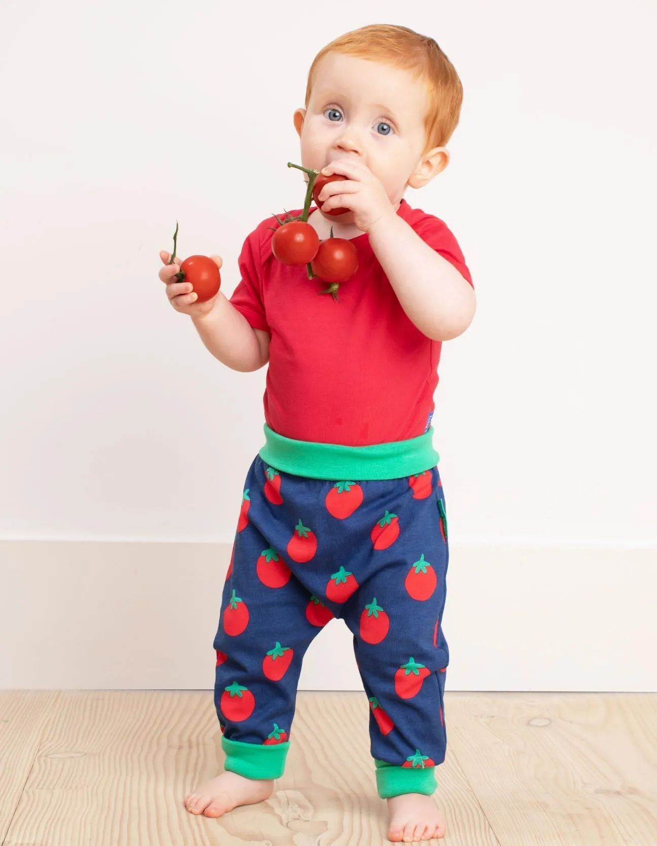 Organic Tomato Print Yoga Pants