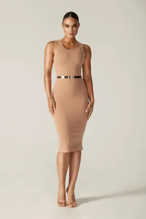 Pamela Modern Dress (Light Khaki)