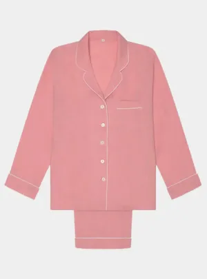 Pink Bloom Linen & Tencel Pyjama Trouser Set