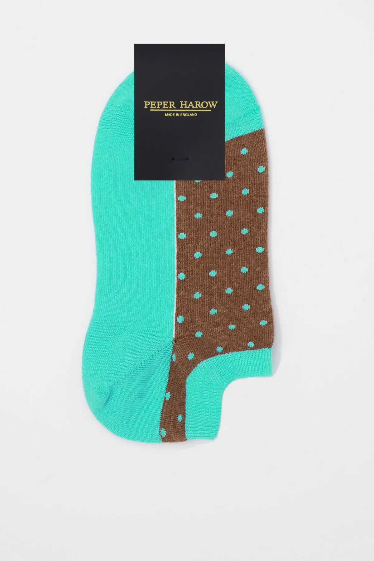 Polka Women's Organic Trainer Socks Bundle - Ocean & Beige
