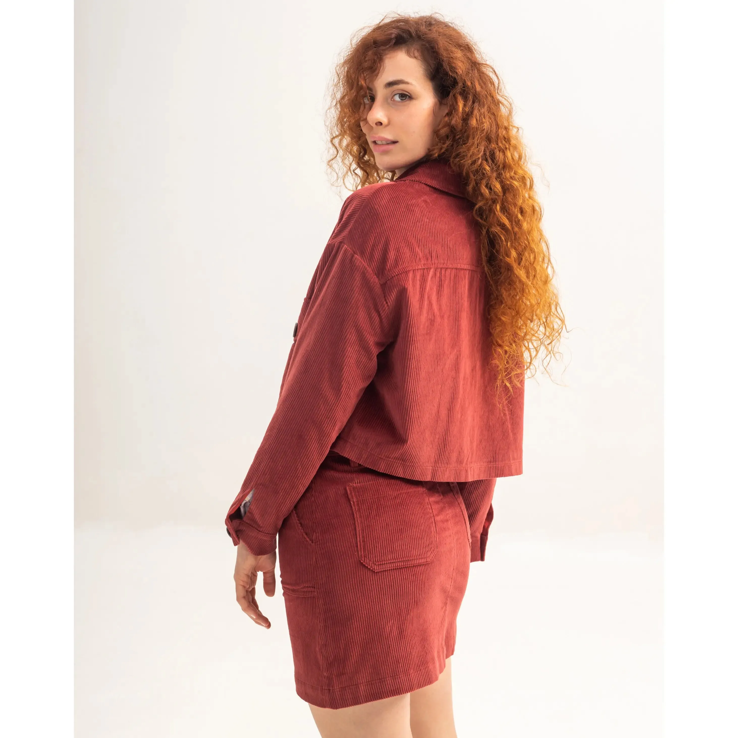 Romina Skirt Burgundy