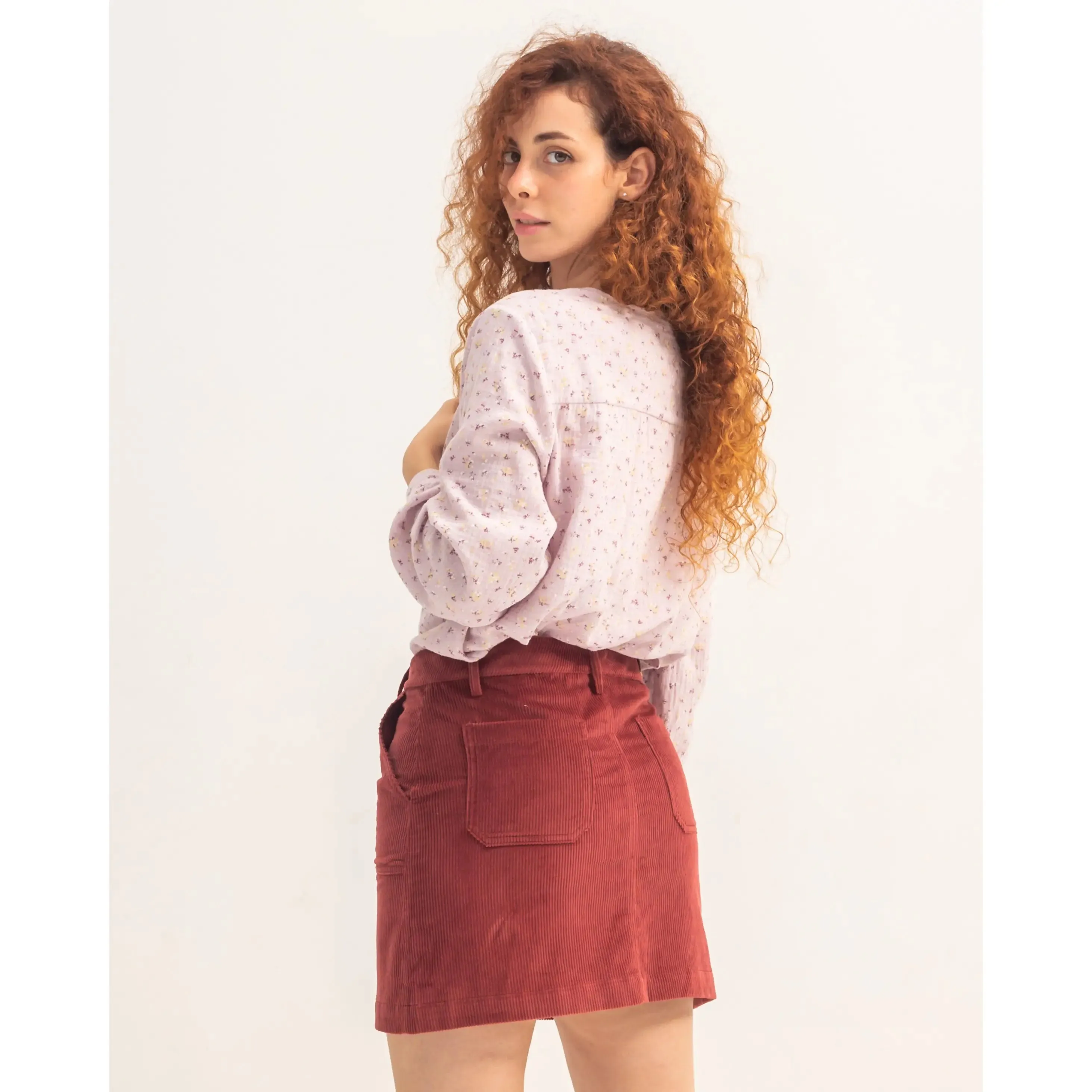 Romina Skirt Burgundy