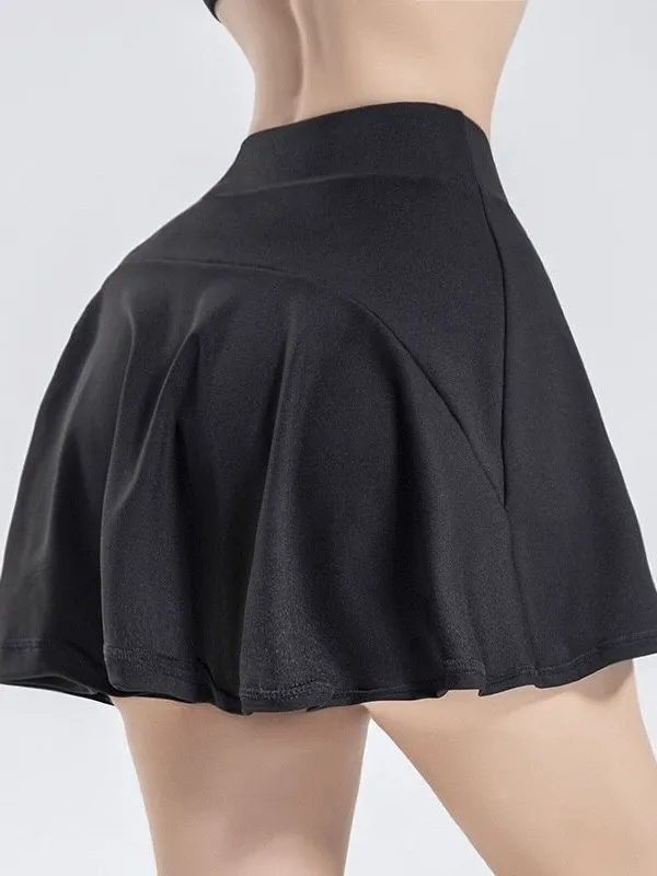 Stylish Elastic Women's Tennis Shorts-Skirt with Pocket - SF0187