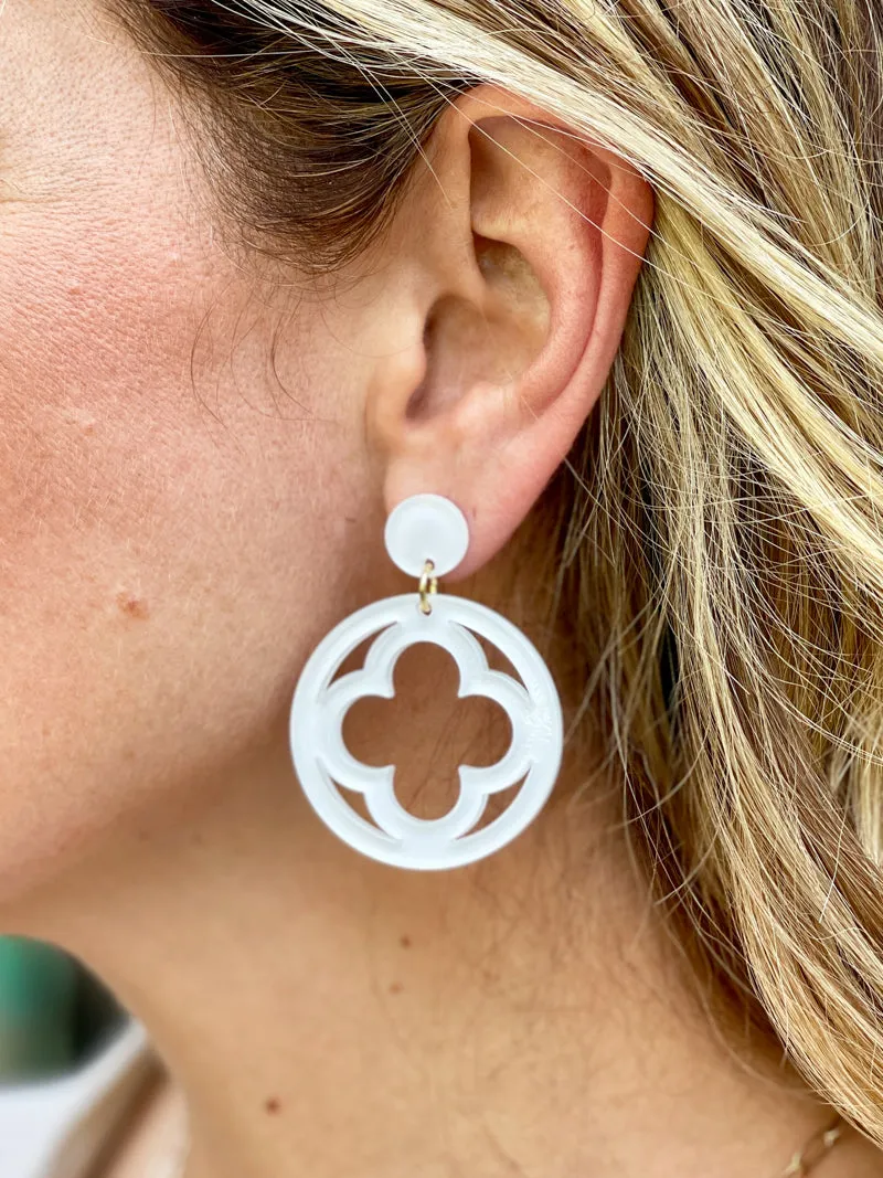Sugar Pop Quatrefoil Earrings
