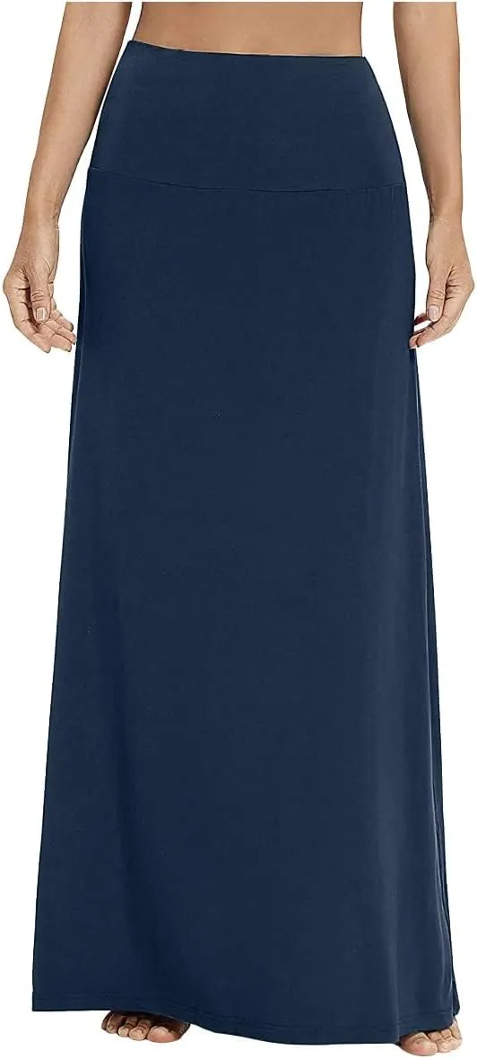Sweet Hearts Maxi Skirt for Women- Comfy Foldover High Waist Long Flare A-Line Skirt Maxi Dress XS-3X Made in USA
