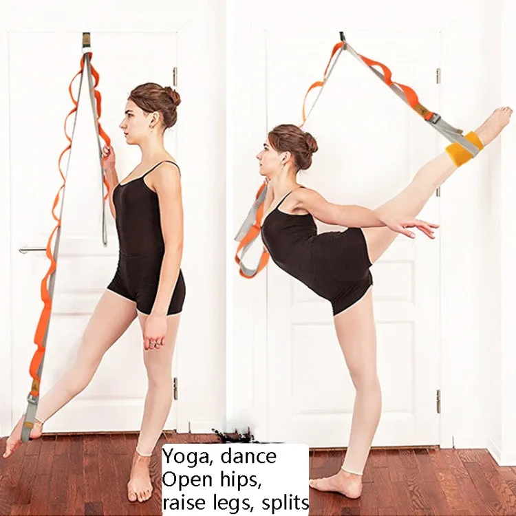 Taekwondo Ballet Dance Yoga Supplies Horizontal Open Rigid Strips Stretching Fork Training Belt(Orange)