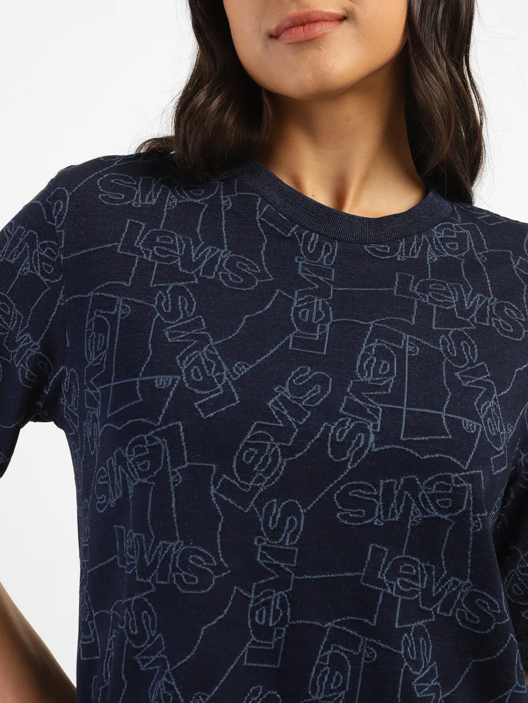 Women's Brand Logo Boxy T-Shirt