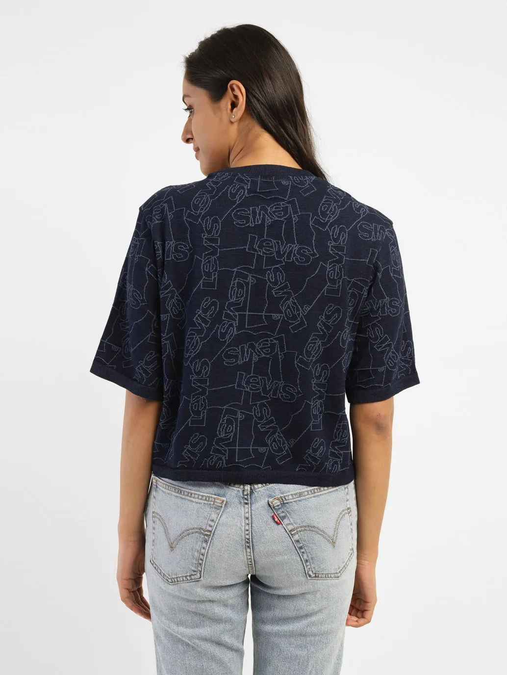 Women's Brand Logo Boxy T-Shirt