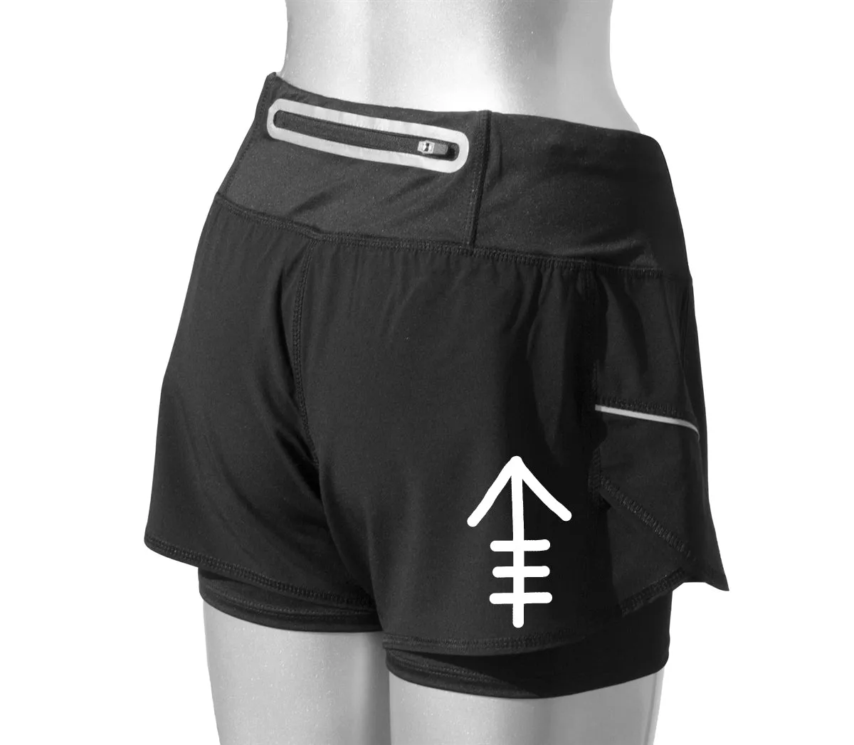 Women's Reflective Flour City H3 FCH3 Shorts - Design 2