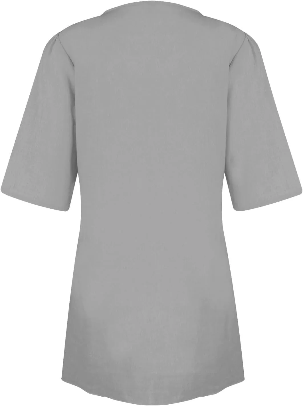 Womens Summer Linen Dresses V-Neck Short Sleeve Wrap Tie Mini Dress Beach Vacation Cocktail Dress