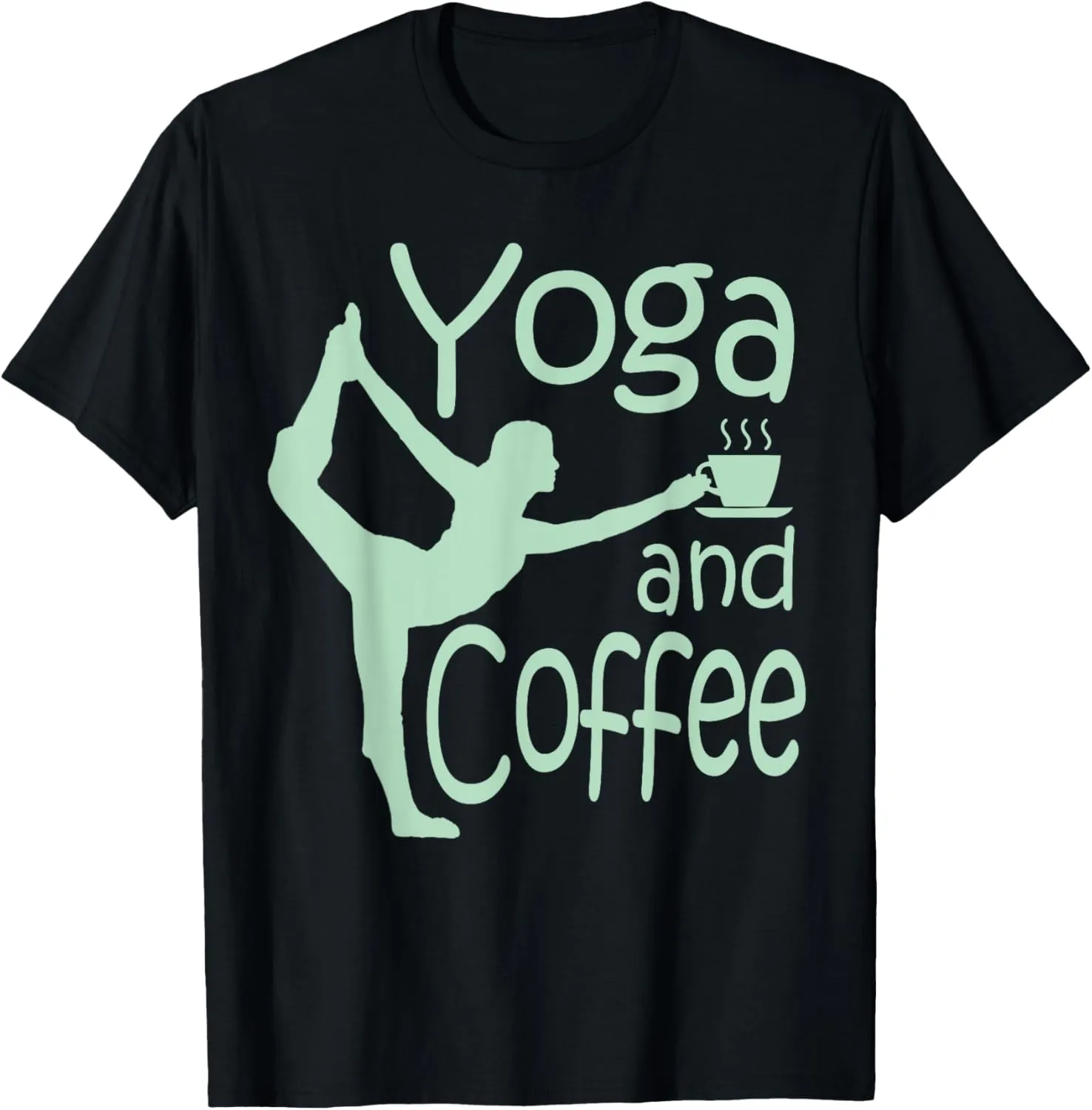 yoga for women with sayings yoga and coffee T-Shirt